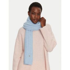 Szalik Tommy Hilfiger. Niebieskie szaliki damskie Tommy Hilfiger, bez wzorów. Za 369.99 zł.