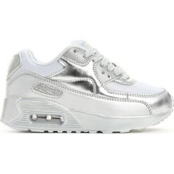 Srebrne Buty Sportowe Playground. Szare buty sportowe dziewczęce Born2be, z materiału, na sznurówki. Za 39.99 zł.