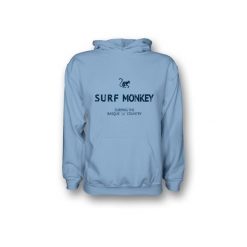 Bluza z kapturem z bawełny organicznej / Dorosły (Błękitny). Niebieskie bluzy damskie SURF MONKEY, m, bez wzorów, z bawełny, z kapturem. Za 349.95 zł.