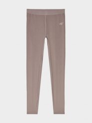 4F Legginsy sportowe w kolorze szarobrązowym rozmiar: M. Brązowe legginsy damskie 4F, m, bez wzorów, z materiału. Za 70.24 zł.