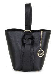 Mia Tomazzi Skórzana torebka w kolorze czarnym - 15 x 21 x 15 cm rozmiar: onesize. Czarne torebki klasyczne damskie Mia Tomazzi, z materiału, przez ramię, bez dodatków. Za 282.99 zł.