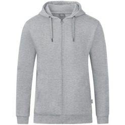 Kurtka Jako Organic. Szare kurtki damskie JAKO, m, bez wzorów, z bawełny, z kapturem. Za 366.00 zł.