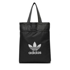 Torebka adidas. Czarne shopper bag Adidas, bez wzorów, bez dodatków. Za 99.99 zł.
