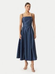 Rinascimento Sukienka koktajlowa CFC0129296003 Niebieski Regular Fit. Niebieskie sukienki damskie Rinascimento, bez wzorów, z syntetyku, wizytowe, bez ramiączek. Za 819.99 zł.