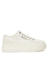 Tommy Jeans Sneakersy Tjw Foxing Flatform Lc EN0EN02736 Biały. Białe obuwie sportowe damskie Tommy Jeans, z jeansu, bez zapięcia. Za 219.99 zł.