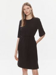 Calvin Klein Sukienka codzienna K20K206375 Czarny Regular Fit. Czarne sukienki damskie Calvin Klein, bez wzorów, z syntetyku, bez ramiączek. Za 449.99 zł.