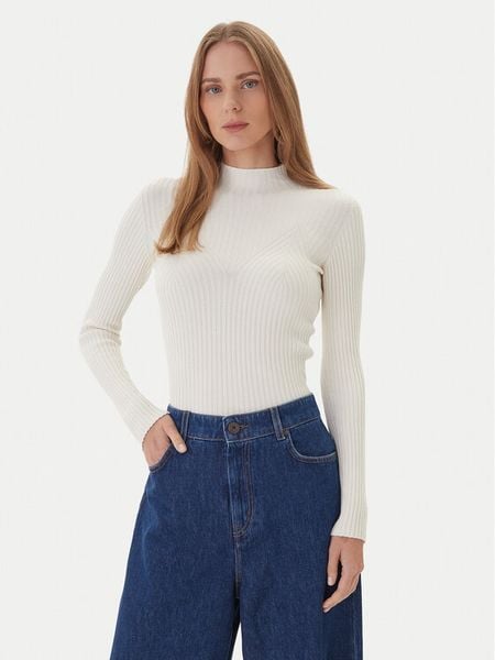 Kontatto Sweter 3M0814C Écru Regular Fit. Swetry klasyczne damskie Kontatto, m, z syntetyku, bez kołnierzyka. Za 189.99 zł.