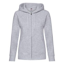 Bluza Damska Premium Z Kapturem. Białe bluzy damskie Fruit of the Loom, xl, bez wzorów, z kapturem. Za 200.99 zł.