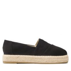 Espadryle Jenny Fairy. Czarne espadryle damskie Jenny Fairy, bez wzorów, bez obcasa. Za 89.99 zł.