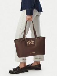 LOVE MOSCHINO Torebka JC4206PP0PKB0313 Brązowy ciemny. Brązowe shopper bag Love Moschino, ze skóry, bez dodatków. Za 1,009.00 zł.
