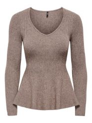 ONLY Sweter w kolorze beżowym rozmiar: XS. Brązowe swetry klasyczne damskie Only, xs, bez kołnierzyka. Za 115.95 zł.