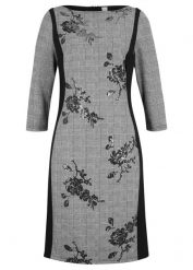 Sukienka ołówkowa z haftem z cekinów. Czerwone sukienki damskie bonprix, bez wzorów, eleganckie, bez ramiączek. Za 219.99 zł.