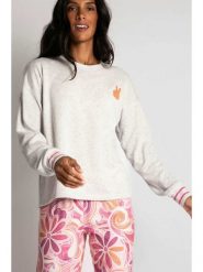 PJ Salvage Koszulka piżamowa w kolorze szarym rozmiar: S. Szare piżamy damskie PJ Salvage, bez wzorów, bez ramiączek. Za 121.99 zł.