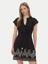 JDY Sukienka letnia Risso 15347077 Czarny Standard Fit. Czarne sukienki damskie JDY, bez wzorów, z wiskozy, bez ramiączek. Za 139.99 zł.