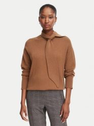 Marella Sweter Giochi 2623366174 Brązowy Regular Fit. Brązowe swetry klasyczne damskie Marella, l, z wełny, bez kołnierzyka. Za 1,189.00 zł.