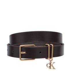Pasek Calvin Klein. Brązowe paski damskie Calvin Klein, bez wzorów. Za 249.99 zł.