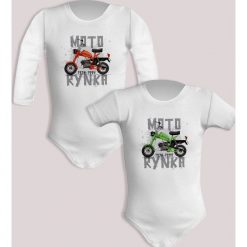 Motorynka — body. Body niemowlęce nikiniki, bez wzorów, z bawełny, bez kołnierzyka, bez ramiączek. W wyprzedaży za 50.15 zł.
