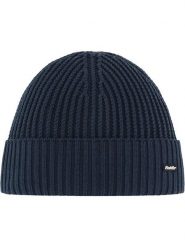 Eisbär Czapka "Nordic" w kolorze granatowym rozmiar: onesize. Niebieskie czapki damskie Eisbär, z aplikacjami, z wełny. Za 109.78 zł.