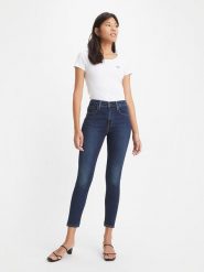 Levi´s Dżinsy - Skinny fit - w kolorze granatowym rozmiar: W25/L30. Niebieskie jeansy damskie z podwyższonym stanem. Za 171.28 zł.