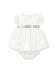 Mayoral Sukienka elegancka 1882 Biały Regular Fit. Białe sukienki dziewczęce Mayoral, bez wzorów, z syntetyku, bez ramiączek. Za 189.99 zł.