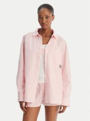 Juicy Couture Koszula Dog Crest JCYPT126861 Różowy Relaxed Fit. Czerwone koszule damskie Juicy Couture, m, bez wzorów, z bawełny, bez kołnierzyka, bez ramiączek. Za 349.99 zł.