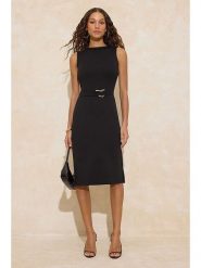 Trendyol Sukienka w kolorze czarnym rozmiar: L. Czarne sukienki damskie Trendyol, bez wzorów, bez ramiączek. Za 86.99 zł.