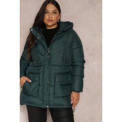 Ciemnozielona Kurtka Pikowana Sabrino. Zielone kurtki damskie Renee, plus size, bez wzorów. Za 199.99 zł.