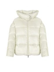 Pinko Kurtka "Giza" | 1G16CJ Y762 | Kobieta | Biały. Białe kurtki damskie Pinko, bez wzorów, z poliamidu, z kapturem. W wyprzedaży za 849.00 zł.