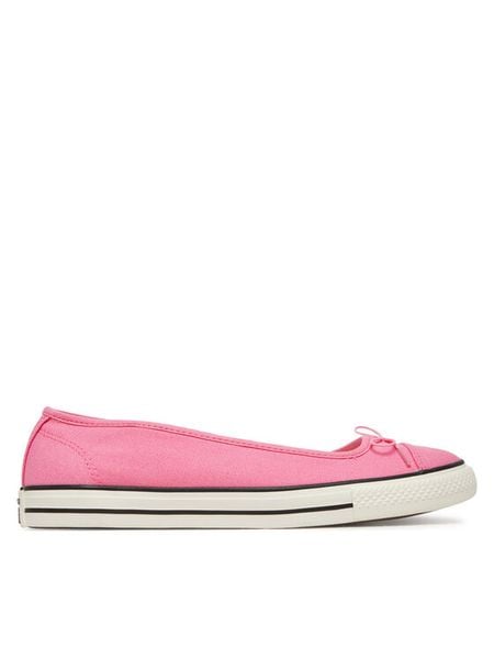 Converse Baleriny Chuck Taylor All Star Dainty Ballerina A16212C Różowy. Czerwone balerinki damskie Converse, bez wzorów, z materiału. Za 189.99 zł.