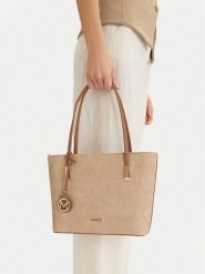 MEXX Torebka CEO-MEXX-X-008-09 Beżowy. Brązowe torebki klasyczne damskie Mexx, z materiału, bez dodatków. Za 119.99 zł.