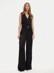 Marciano Guess Kombinezon 5YGD24 7350A Czarny Regular Fit. Czarne sukienki damskie Marciano Guess, z aplikacjami, z wiskozy, bez ramiączek. Za 1,289.00 zł.