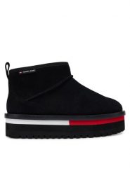Tommy Jeans Śniegowce Tjw Flatform Snow Boot Suede EN0EN02841 Czarny. Czarne śniegowce damskie Tommy Jeans, z jeansu. Za 459.99 zł.