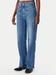 BOSS Jeansy 50529919 Niebieski Straight Fit. Niebieskie jeansy damskie Boss. Za 379.99 zł.