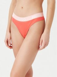 HUGO Stringi Sporty Logo 50480166 Czerwony. Czerwone stringi Hugo, bez wzorów, z bawełny. Za 89.99 zł.