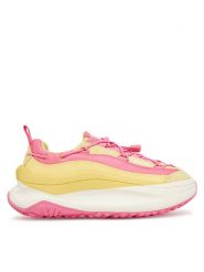 Moon Boot Sneakersy Moon247 Xlace 80D2490100 Żółty. Żółte obuwie sportowe damskie Moon Boot, ze skóry, bez zapięcia. Za 899.99 zł.