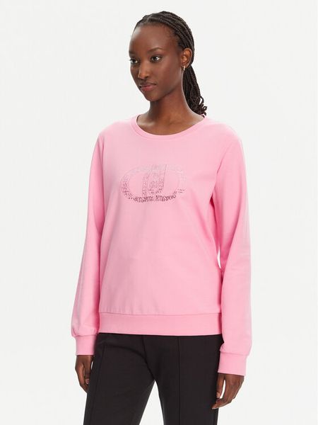 Liu Jo Sport Bluza TA5168 FS090 Różowy Regular Fit. Czerwone bluzy damskie Liu Jo Sport, xl, bez wzorów, z bawełny, bez kaptura. Za 319.99 zł.