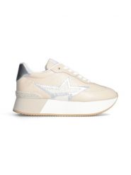Liu Jo Sneakersy w kolorze srebrno-beżowym rozmiar: 38. Brązowe obuwie sportowe damskie Liu Jo, bez zapięcia. Za 250.94 zł.