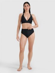 4F Dół od bikini damski - czarny XS. Czarne bikini 4F, bez wzorów, z elastanu. W wyprzedaży za 39.99 zł.