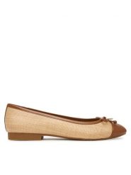 MICHAEL Michael Kors Baleriny Piper Flex 40S6PIFP2D Beżowy. Brązowe balerinki damskie MICHAEL Michael Kors, bez wzorów, z syntetyku. Za 569.99 zł.