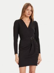 Morgan Sukienka koktajlowa 242-RJIMY Czarny Slim Fit. Czarne sukienki damskie Morgan, bez wzorów, z syntetyku, wizytowe, bez ramiączek. Za 309.99 zł.