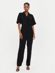 Marella Kombinezon Clacson 2423246013 Czarny Regular Fit. Czarne sukienki damskie Marella, bez wzorów, z syntetyku, bez ramiączek. Za 649.99 zł.