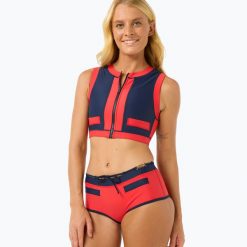 Dół od stroju kąpielowego Rip Curl Noughties Low Rise Victoria Vergara. Niebieskie bikini RIPCURL, bez wzorów. Za 219.99 zł.