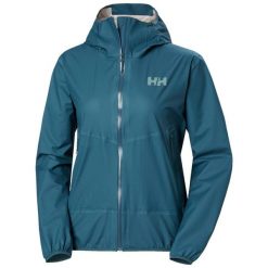 Damska kurtka wodoodporna Helly Hansen Verglas 2.5L Fastpack. Zielone kurtki damskie Helly Hansen, l, bez wzorów, bez kaptura. W wyprzedaży za 887.50 zł.