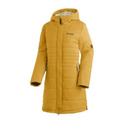 Płaszcz damski Maier Sports Laerke 2.0. Brązowe płaszcze damskie Maier Sports, na zimę, bez wzorów, z puchu, bez kaptura. Za 1,235.50 zł.