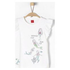 S.Oliver T-Shirt Dziewczęcy 104 - 110 Biały. Białe koszulki i t-shirty dziewczęce S.Oliver, z koronki. Za 65.00 zł.