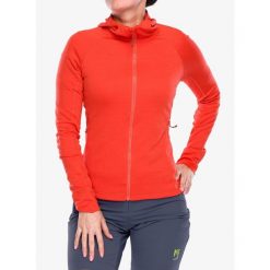 Bluza z kapturem damska Rab Planar Hoody. Czerwone bluzy damskie RAB, xl, bez wzorów, z kapturem. Za 340.57 zł.