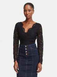 Morgan Body 262-TEANA Czarny Slim Fit. Czarne body i gorsety Morgan, bez wzorów. Za 239.99 zł.