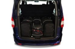 Torby Do Bagażnika Ford Tourneo Courier 2014-2023 4Szt Kjust. Czarne torby podróżne KJUST, bez wzorów, z kauczuku. Za 1,196.00 zł.