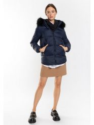 Northwood Kurtka zimowa "Iliana" w kolorze granatowym rozmiar: M. Niebieskie kurtki damskie Northwood, na zimę, m, bez wzorów, z puchu, bez kaptura. Za 195.99 zł.