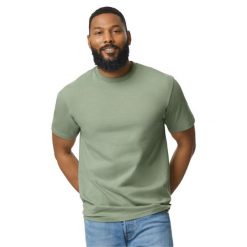Koszulka Unisex Dla Dorosłych Softstyle Midweight. Szare bluzki damskie GILDAN, xl, bez wzorów, sportowe, bez kołnierzyka, bez ramiączek. Za 55.99 zł.